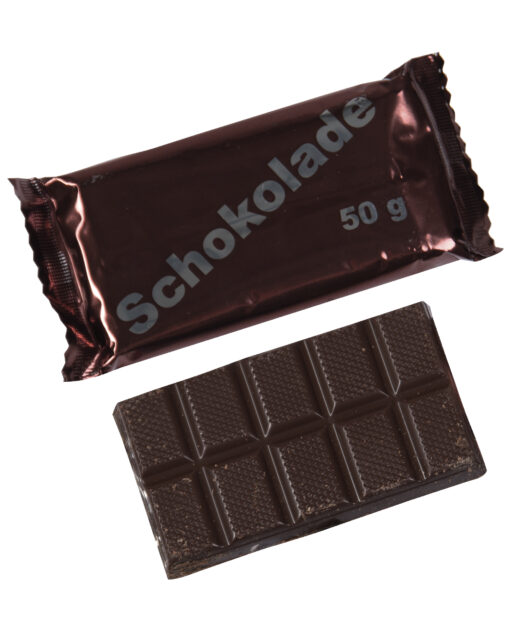 Abbildung: Bundeswehr Schokolade 45% Kakao 50g = 35,00 €/kg