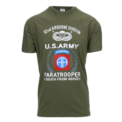 Abbildung: T-Shirt U.S. Army Paratrooper 82ND oliv