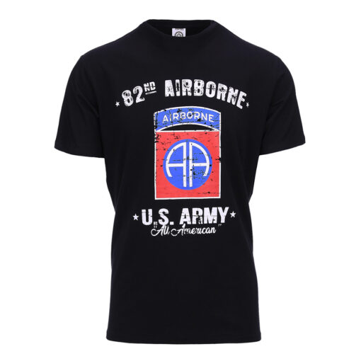 Abbildung: T-Shirt USA U.S. Army 82nd Airborne schwarz