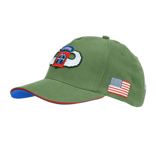 Abbildung: Baseball Cap 82nd Airborne WWII 3D grün