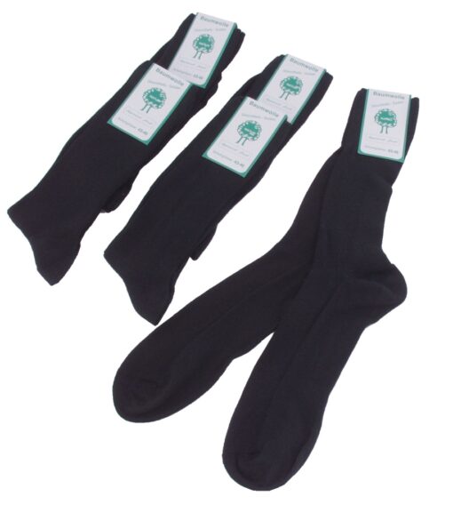 Abbildung: 5 Paar Berufs-Socken schwarz = 2,38 €/Paar