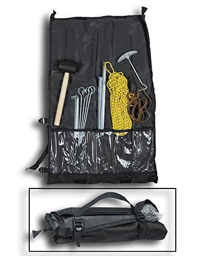 Abbildung: Zeltbesteck Set 25-teilig mit Tasche schwarz