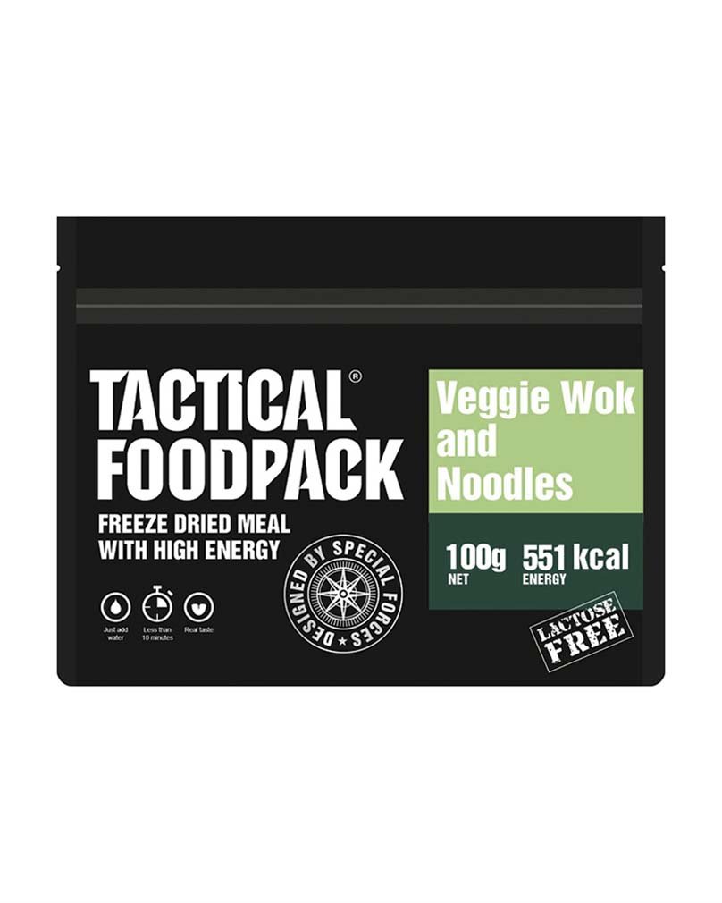 Tactical Foodpack 100g Veggie Wok and Noodles  = 109,00 €/kg