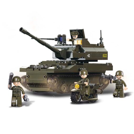 Abbildung: Spielzeug Tank M38-B9800 mit 4 Figuren