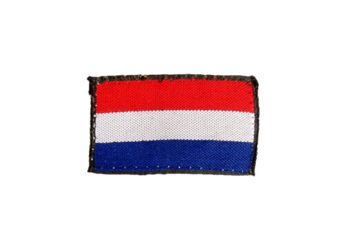 Abbildung: Nationalitätsabzeichen Niederlande rot-weiß-blau