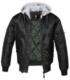 Gr.S Jacke MA1 Sweat Hooded Jacket schwarz/grau - Abbildung 1